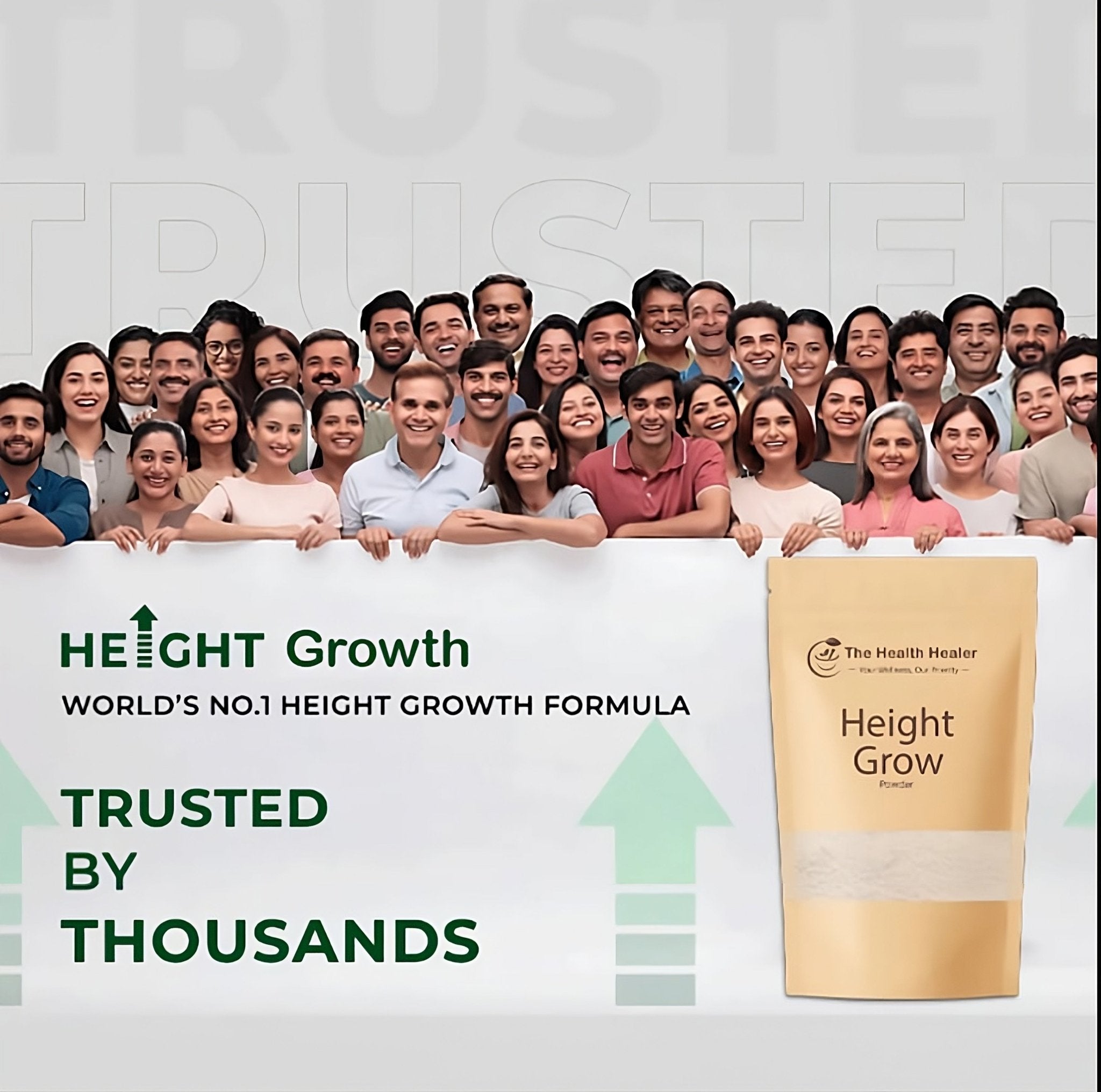 Buy 1 Get 1 Free - The Height Grow Powder by Health Healer - Miraaj