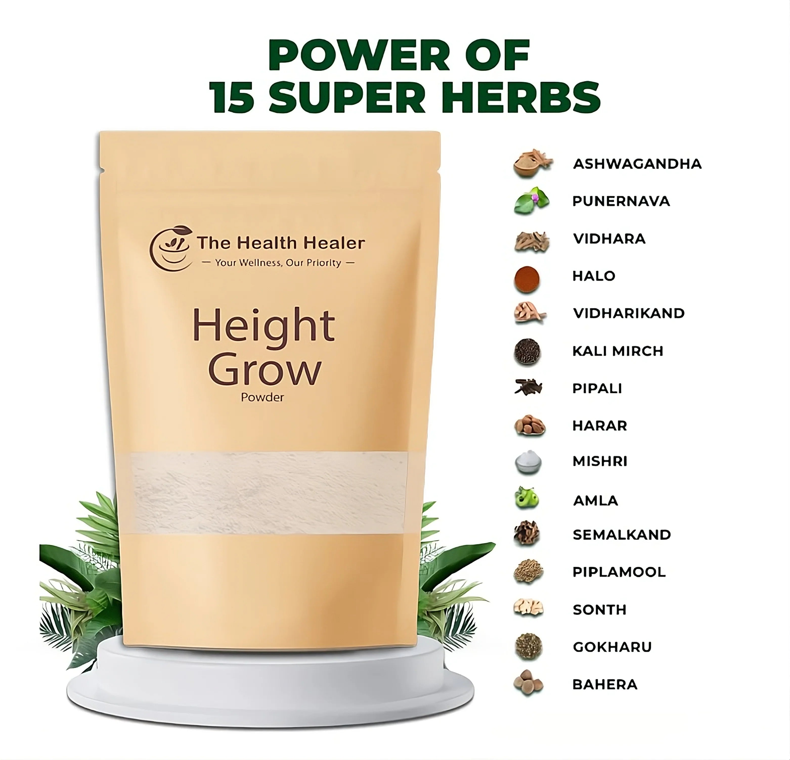 Buy 1 Get 1 Free - The Height Grow Powder by Health Healer - Miraaj